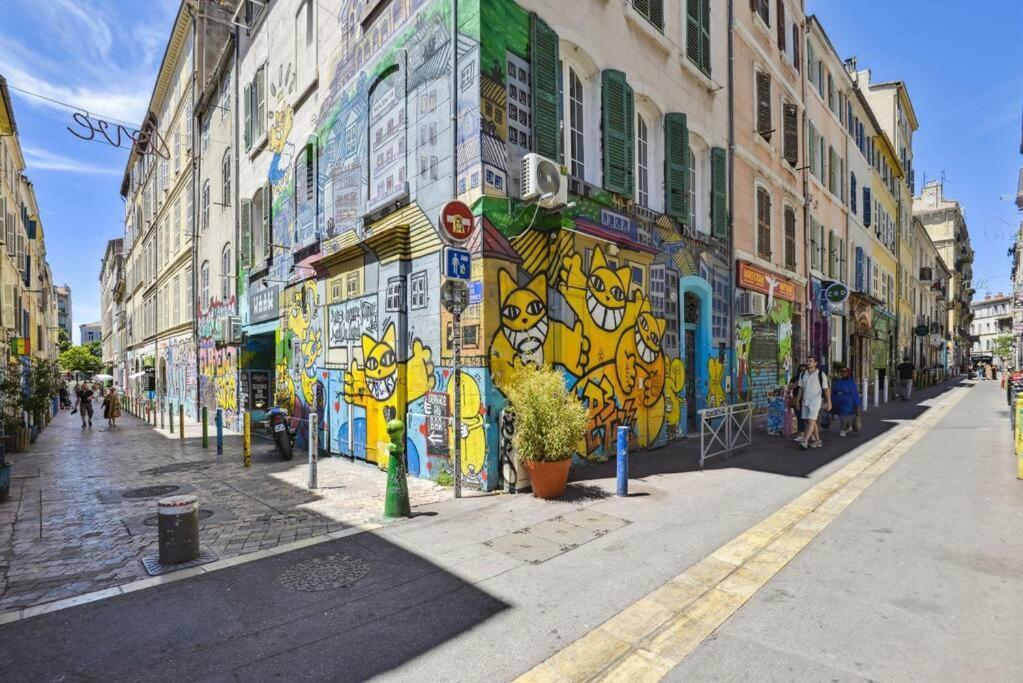 Charmant Logement Au Coeur Du Cours Julien Marseille Bagian luar foto